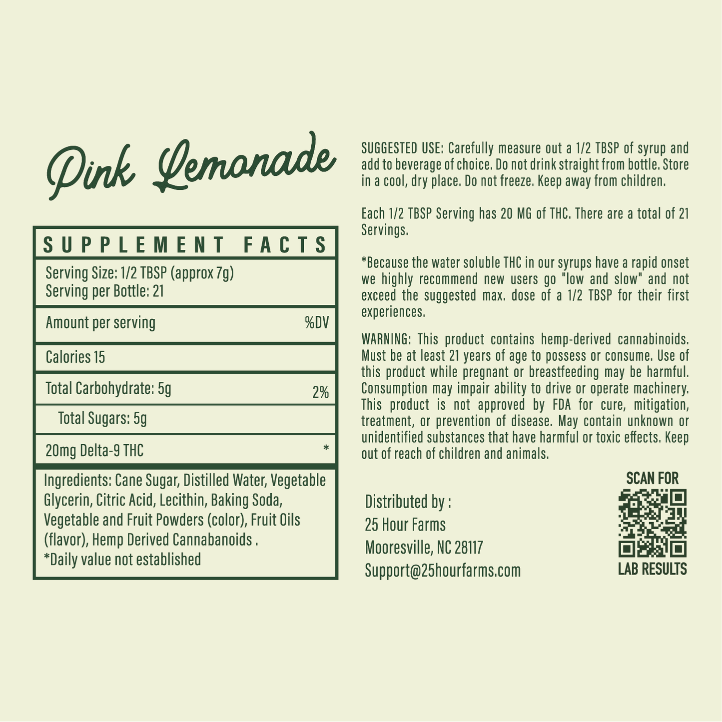 Pink Lemonade THC Syrup