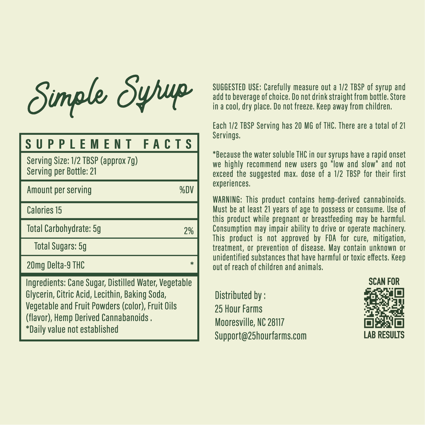 Simple THC Syrup (Flavorless)