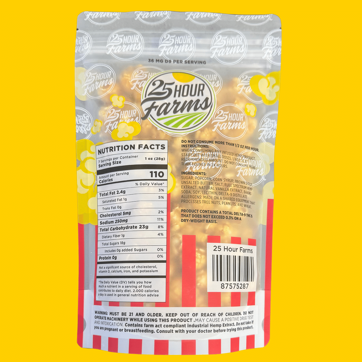 THC Popcorn Caramel 250 MG