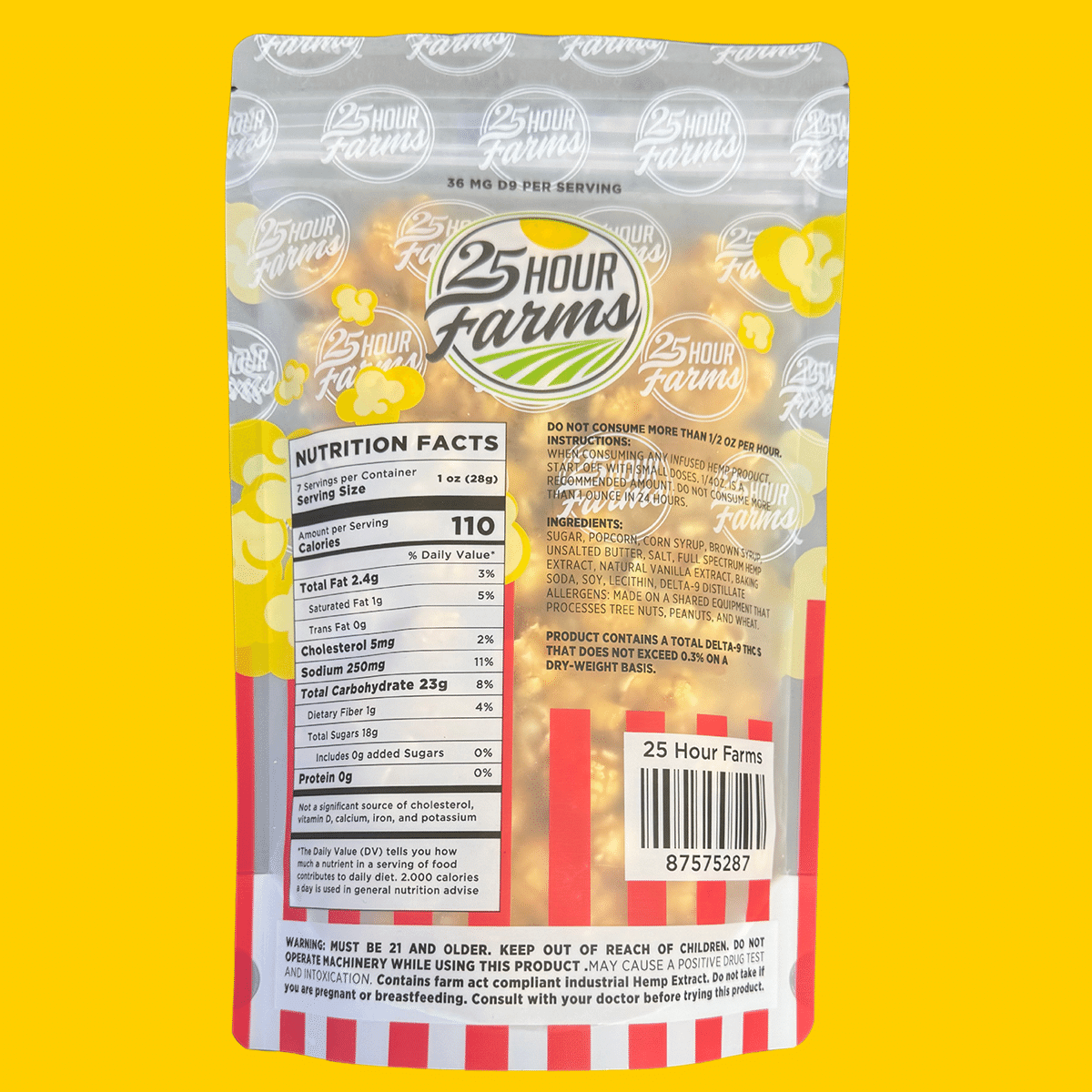 THC Popcorn Caramel 250 MG
