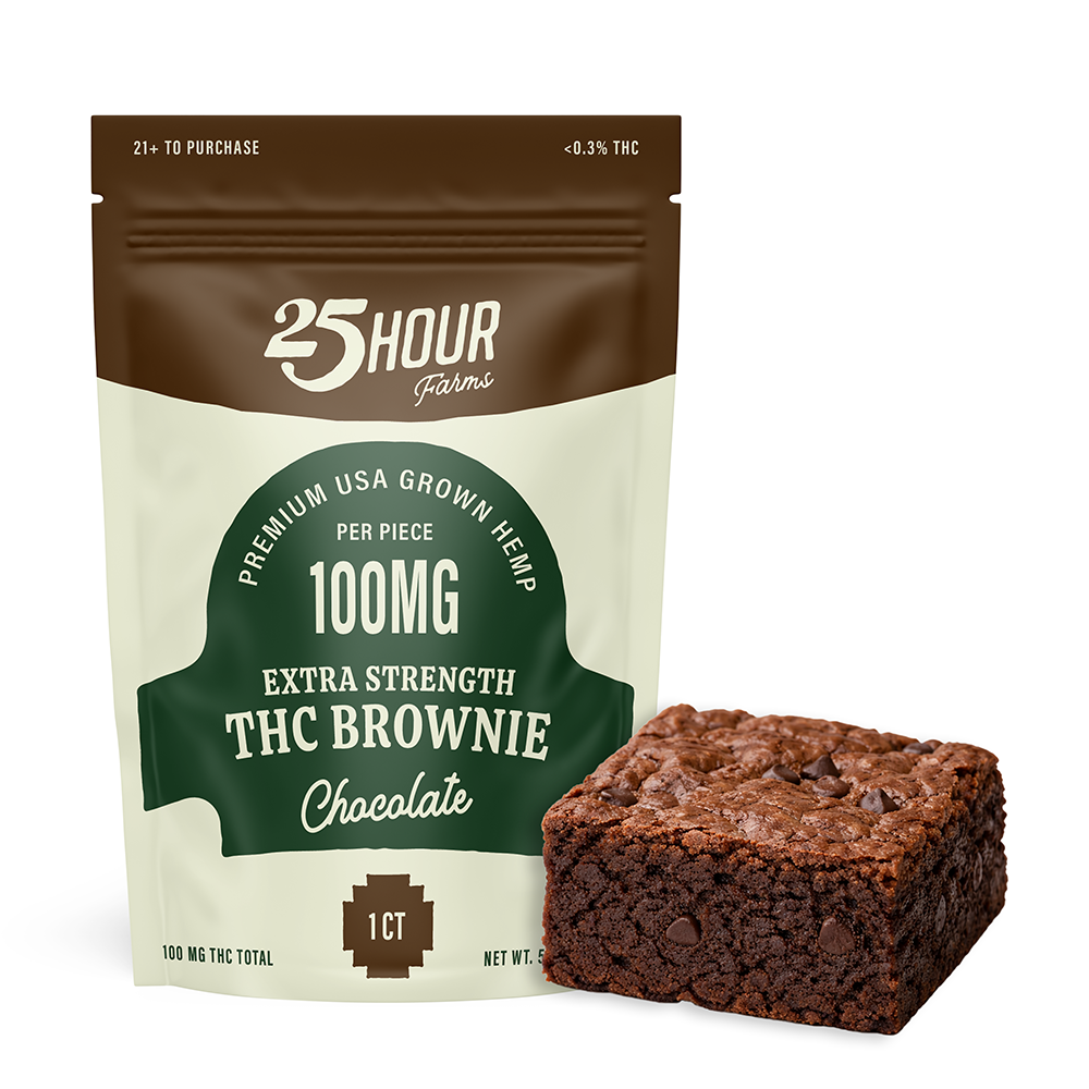 Extra Strength Chocolate THC Brownie