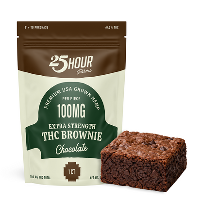 Extra Strength Chocolate THC Brownie