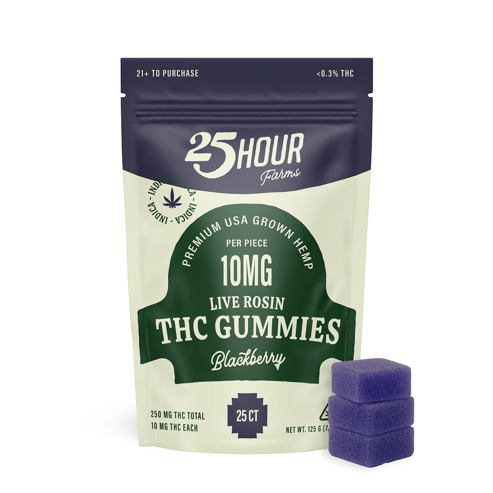 Live Rosin 10 MG THC Gummies