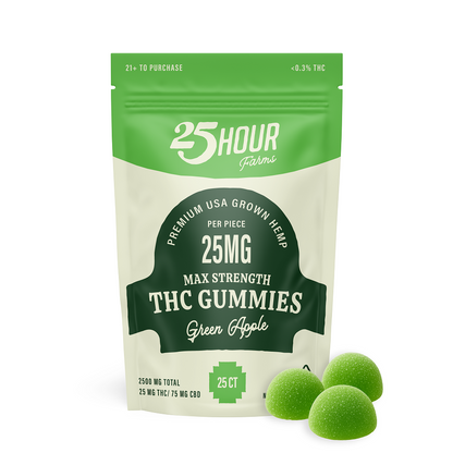 Max Strength THC:CBD Gummies 25mg