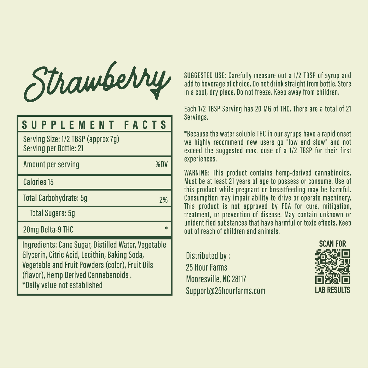 Strawberry THC Syrup