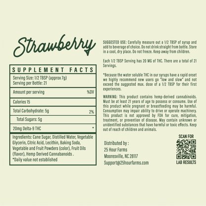 Strawberry THC Syrup